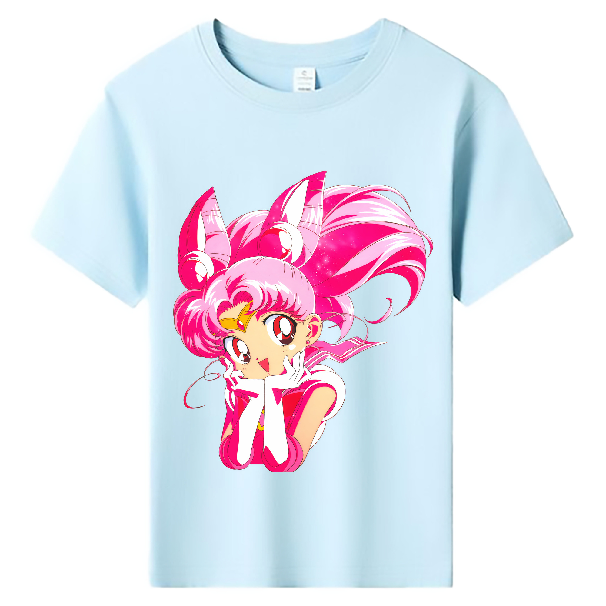 （画像用） 美少女戦士セーラームーン ちびうさ Sailor Moon Chibiusa Tsukino Usagi Small Lady Serenity 綿100％キッズTシャツ（フロントプリント）